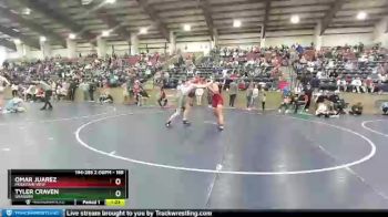 168 lbs Cons. Round 2 - Omar Juarez, Mountain View vs Tyler Craven, Granger