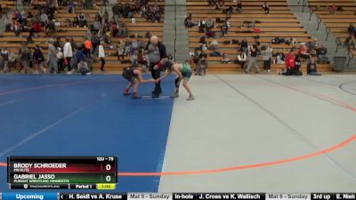 75 lbs Cons. Semi - Brody Schroeder, MN Elite vs Gabriel Jasso, Pursuit Wrestling Minnesota