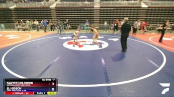 71 lbs 3rd Place Match - Sawyer Holbrook, Natrona Colts Wrestling vs Eli Gideon, Cody Wrestling Club