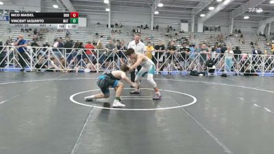 145 lbs Rr Rnd 2 - Nico Maisel, University Hawks Wrestling Club - HSB vs Vincent Iaquinto, Mat Warriors White HS - HSB