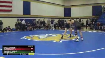 184 lbs Placement (16 Team) - William Smith, Williams College vs Timothy Smale, Southern Maine