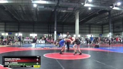 144 lbs Round 2 (4 Team) - Karl Ludwig, GREAT NECK WRESTLING CLUB vs Ethan Mitchell, GROUND UP USA