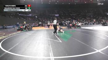 6A/5A Girls 170 Cons. Round 2 - Evelyn Wirfs, Sprague Girls vs Leilarose Vaa Calva, South Medford Girls