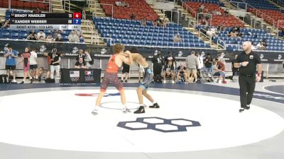 113 lbs Cons. Sub-rd Of 16 - Brady Knadler, Texas vs Xander Webber, Ohio