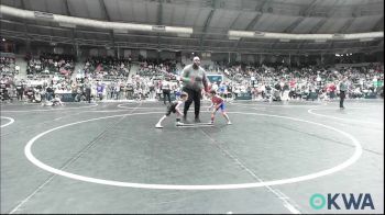 37 lbs Round Of 16 - Titus Jauregui, Tonkawa Takedown Club vs Baxter Sellers, Salina Wrestling Club