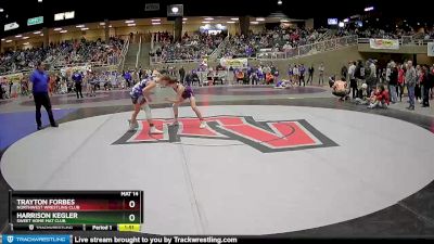 113 lbs Quarterfinal - Harrison Kegler, Sweet Home Mat Club vs Trayton Forbes, Northwest Wrestling Club