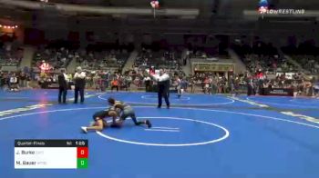 76 lbs Quarterfinal - Jojo Burke, East Coast Bandits vs Mason Bauer, The Wrestling Factory Of Cleveland