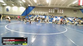 50-54 lbs Round 3 - Thatcher Pierce, Hook`Em W.C. vs Brydger Sellers, Northside Wrestling
