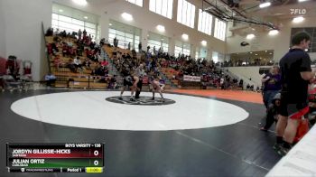 138 lbs Cons. Round 4 - Julian Ortiz, Carlsbad vs Jordyn Gillissie-Hicks, Santana