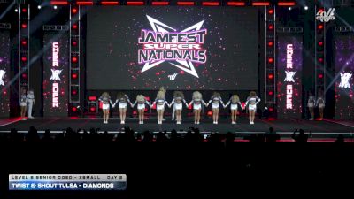 Twist & Shout - Tulsa - Diamonds [2026 L6 Senior Coed - XSmall DAY 2] 2026 JAMfest Cheer Super Nationals