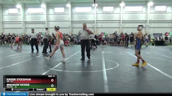 130 lbs Round 2 (8 Team) - Xavier Stockman, 4M vs Brennan Kicker, Medina