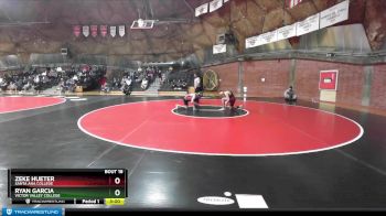 157 lbs Champ. Round 1 - Zeke Hueter, Santa Ana College vs Ryan Garcia, Victor Valley College