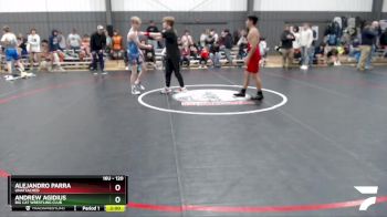 120 lbs Cons. Round 2 - Alejandro Parra, Unattached vs Andrew Agidius, Big Cat Wrestling Club