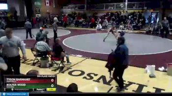 120 lbs 5th Place Match - Kolter Wood, Kellogg vs Tyson Barnhart, Post Falls