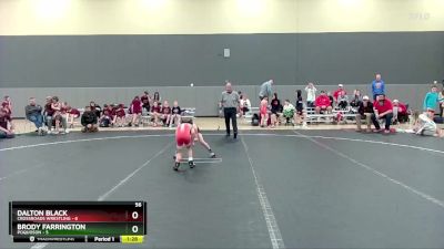 56 lbs Round 4 (6 Team) - Brody Farrington, Poquoson vs Dalton Black, Crossroads Wrestling