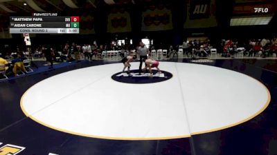 125 lbs Cons. Round 2 - Aidan Carone, Mount Union vs Matthew Papa, Southern Virginia