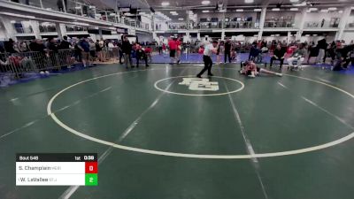 124 lbs Consi Of 4 - Sean Champlain, Meriden Youth Wrestling vs Will LaVallee, St John's Prep