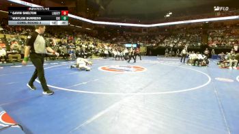 113 Class 4 lbs Cons. Round 3 - Gavin Shelton, Liberty vs Waylon Burress, Christian Brothers College