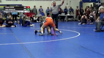 126 lbs Cons. Round 2 - Owen Lewin, West Delaware, Manchester vs Wes Wheeler, Anamosa