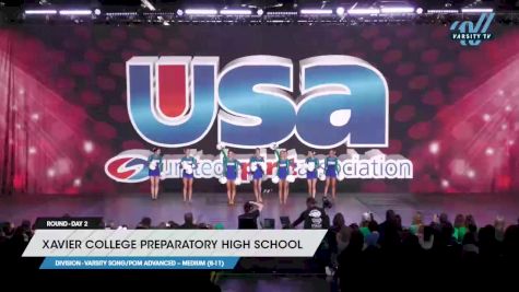 Xavier College Preparatory High School - Varsity Song/Pom Advanced -- Medium (8-11) [2023 Varsity Song/Pom Advanced -- Medium (8-11) Day 2] 2023 USA Spirit & Junior Nationals/Collegiate Championships