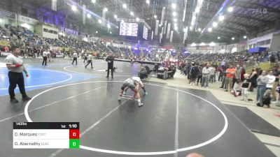 140 lbs Quarterfinal - Dominic Marques, Fort Morgan Wrestling Club vs Daxton Abernathy, Burlington