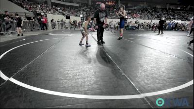 52 lbs Round Of 16 - Hunter Larsen, Blue Devil Wrestling vs Antonio Gonzales, Standfast