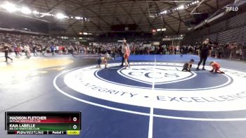 98 lbs Quarterfinal - Kaia LaBelle, Big Cat Wrestling Club vs Madison Fletcher, Outlaw Wrestling Club