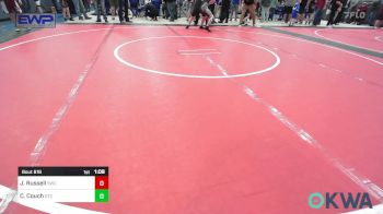 110 lbs Quarterfinal - Jaxson Russell, Salina Wrestling Club vs Cooper Couch, Grove Takedown Club