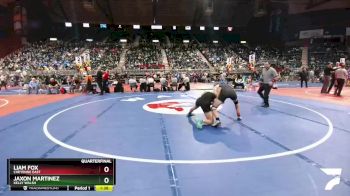 4A-145 lbs Quarterfinal - Liam Fox, Cheyenne East vs Jaxon Martinez, Kelly Walsh