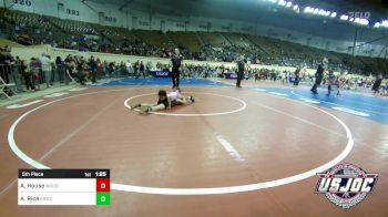 45 lbs 5th Place - Amiyah House, Woodward Youth Wrestling vs Avery Rice, El Reno Wrestling Club