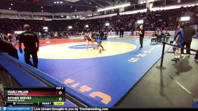 Girls 125 lbs Quarterfinal - Esther Reeves, Newberg (Girls) vs Marli Miller, White River (Girls)