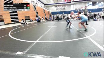 80 lbs 3rd Place - Kolbie Davis, Unattached vs Colton Chappell, Shelton Wrestling Academy