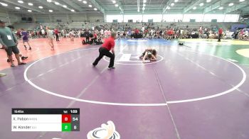 154 lbs Quarterfinal - Xxavior Pabon, Mat Assassins Black vs Will Konder, Illinois Menace