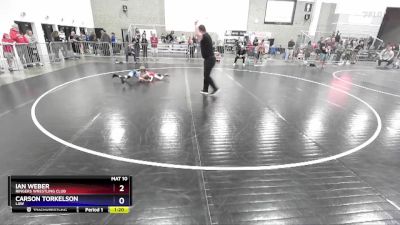67 lbs Round 3 - Ian Weber, Ringers Wrestling Club vs Carson Torkelson, LAW