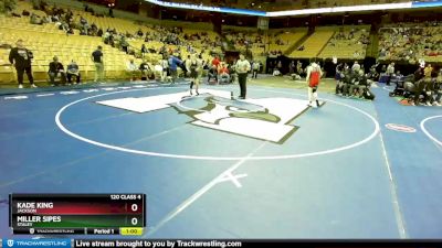 120 Class 4 lbs Cons. Round 2 - Kade King, Jackson vs Miller Sipes, Staley