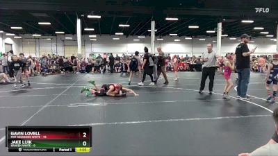 84 lbs Round 5 (8 Team) - Gavin Lovell, Mat Assassins White vs Jake Luik, Kraken White