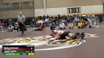 125 lbs Cons. Semi - Johnny Novak, Baldwin Wallace vs Israel Gonzalez, West Liberty