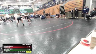 175 lbs Cons. Round 4 - Daniel Leal, Green Valley vs Rex Topete, South Hills