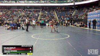 3A 138 lbs 3rd Place Match - Trevon Bowers, Forestview vs Dylan Shirley, West Carteret