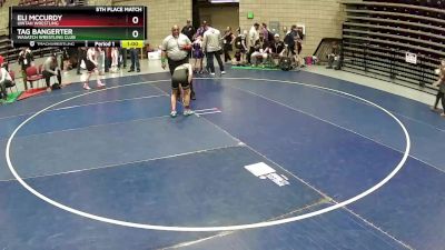 86 lbs 5th Place Match - Tag Bangerter, Wasatch Wrestling Club vs Eli McCurdy, Uintah Wrestling