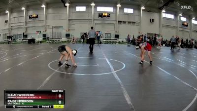 88 lbs Round 1 - Raige Morrison, Unattached vs Elijah Wineberg, Prodigy Wrestling Academy