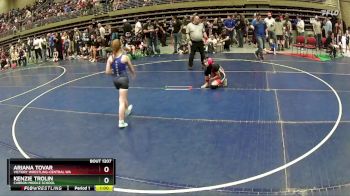 91 lbs Cons. Round 3 - Kenzie Trolin, Carbon Middle School vs Ariana Tovar, Victory Wrestling-Central WA