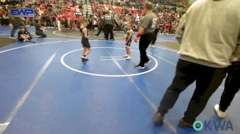 52 lbs Consi Of 8 #2 - Justin Parker, Beggs Youth Wrestling Program vs Dexter Morgan, Prairie Grove Youth Wrestling