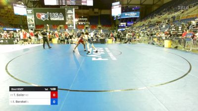 157 lbs Cons 8 #2 - Tate Sailer, ND vs Ismael Bereket, IL