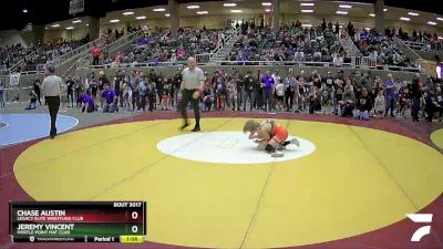 78 lbs Champ. Round 1 - Jeremy Vincent, Myrtle Point Mat Club vs Chase Austin, Legacy Elite Wrestling Club