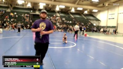 70 lbs Placement Matches (8 Team) - Colton Small, Kearney Matcats - Gold vs Myer Engel, G.I. Grapplers