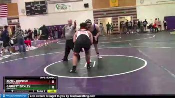 285 lbs Cons. Round 2 - Garrett Bickley, Anacortes vs Jamel Johnson, Central Kitsap