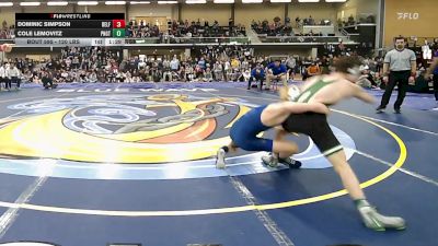 120 lbs 3rd Place - Dominic Simpson, Belfast vs Cole Lemovitz, Ponaganset