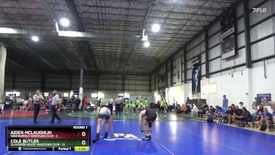 126 lbs Round 1 (3 Team) - Aiden Mclaughlin, WILD BUFFALO WRESTLING CLUB vs Cole Butler, SLAUGHTER HOUSE WRESTLING CLUB