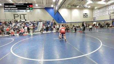 160 lbs Cons. Round 2 - Tama Laulusa, Champions Wrestling Club vs Decker Upshaw, Lone Peak Elite Wrestling